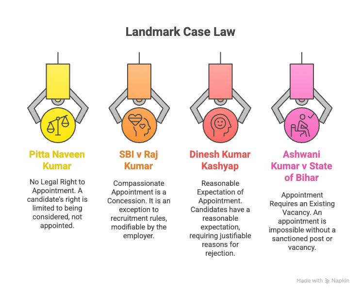 Service Law India Article 16 Constitution of India Public Service Appointments Article 311 Protections Pleasure Doctrine India Service Rules SR Administrative Law Guide Patras Law Chambers Employment Status in Public Sector Compassionate Appointment Rules Direct Recruitment Procedures Promotion and Transfer Law Deputation in Public Service Appointing Authority Competence Roshanlall Tandon v UOI Tulsiram Patel Case Analysis Government Servant Rights Termination of Service Substantive Appointment Ad Hoc Appointment Legal Status Daily Wager Regularization Judicial Review of Appointments Central Civil Services Rules West Bengal Service Rules Delhi Public Service Appointments Civil Service Tenure Article 309 Service Conditions Selection Process Malpractices Natural Justice in Recruitment Lien on Post