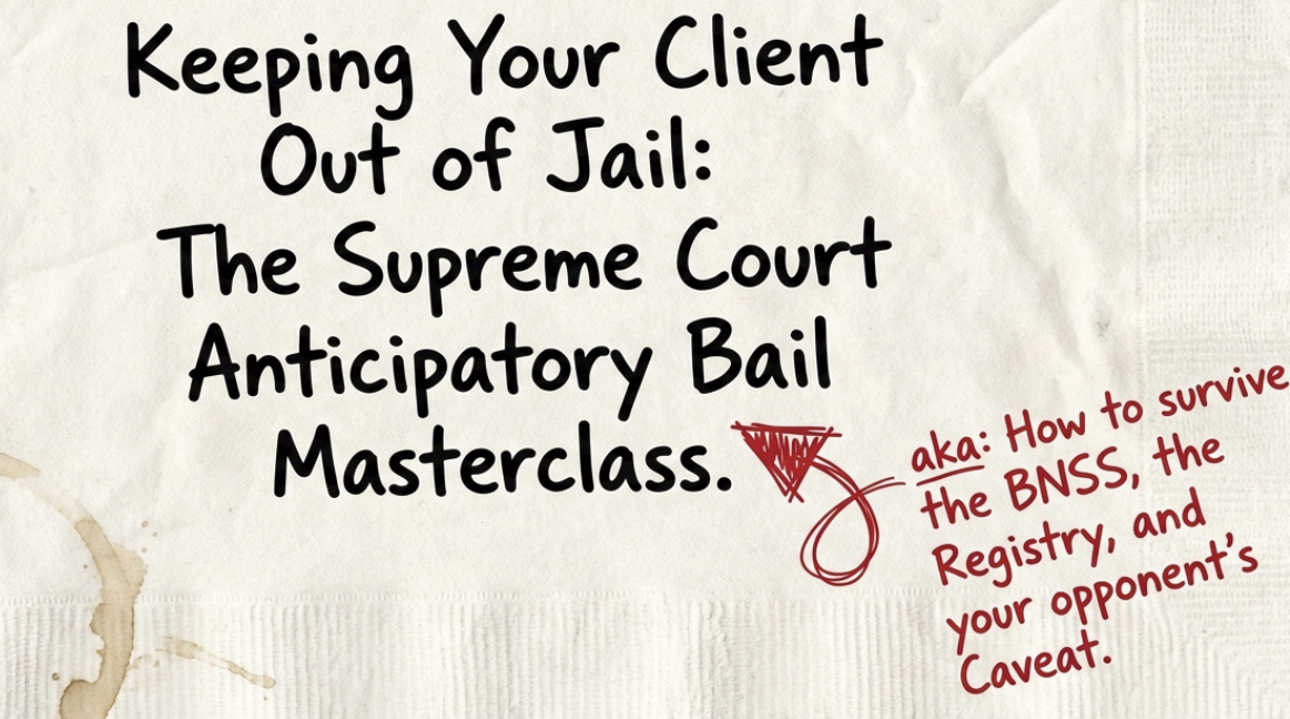 Supreme Court Anticipatory Bail 