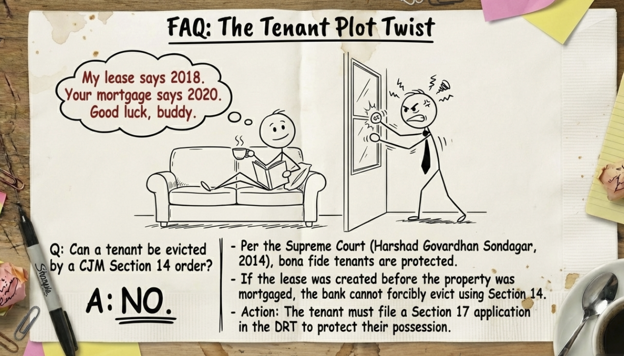 Banks possession order from the chief judicial magistrate 