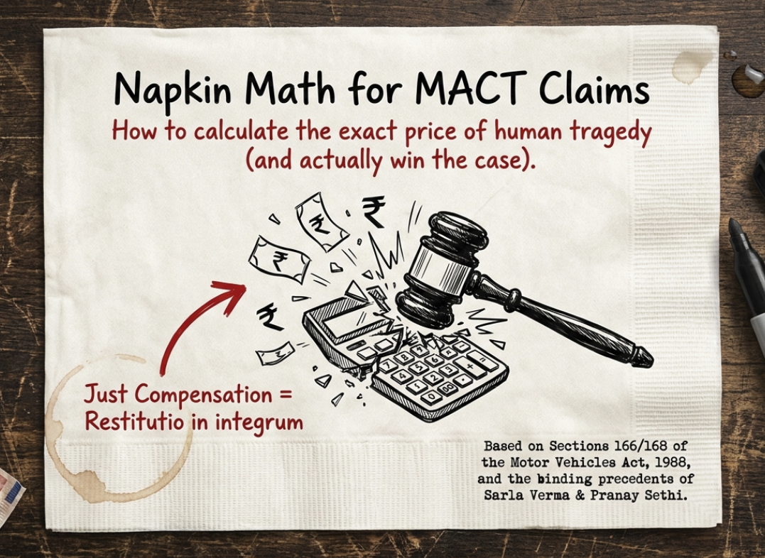 Motor Accident Claims Tribunal MACC MACT claims calculation diagram 