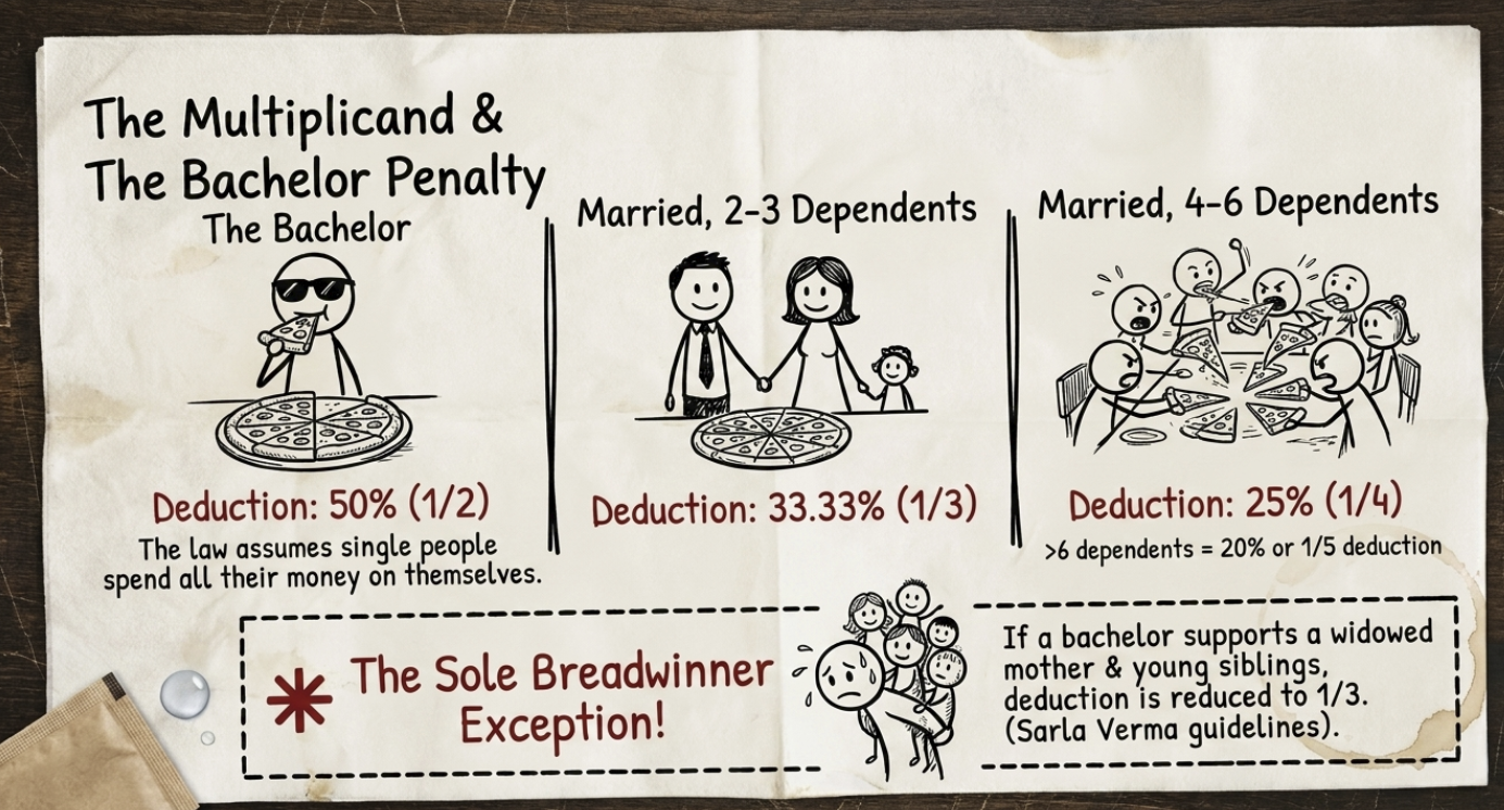 Motor Accident Claims Tribunal MACC MACT claims calculation diagram 