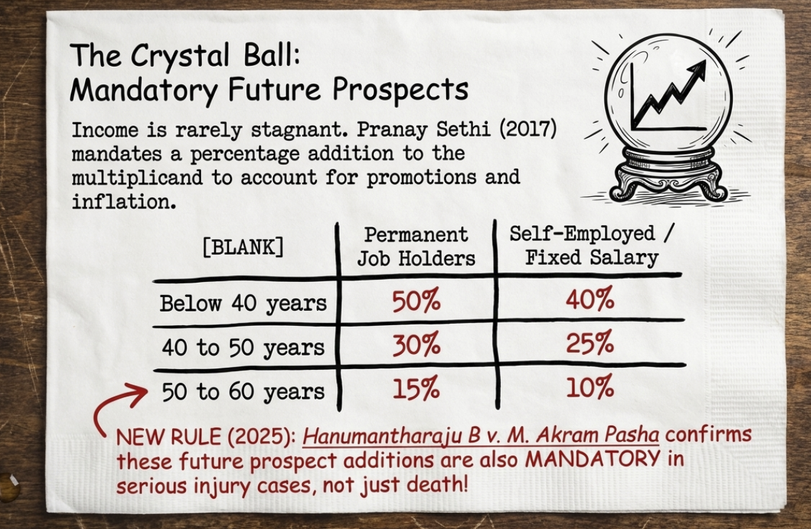 Motor Accident Claims Tribunal MACC MACT claims calculation diagram 