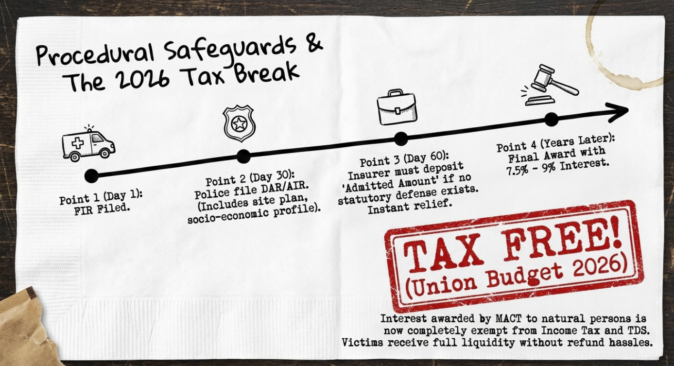 Motor Accident Claims Tribunal MACC MACT claims calculation diagram 
