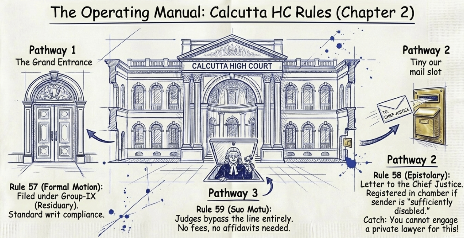 Filing public interest litigation PIL in Calcutta High Court 