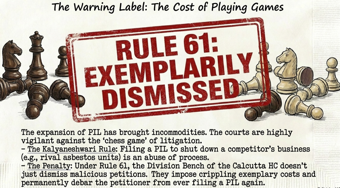 Filing public interest litigation PIL in Calcutta High Court 