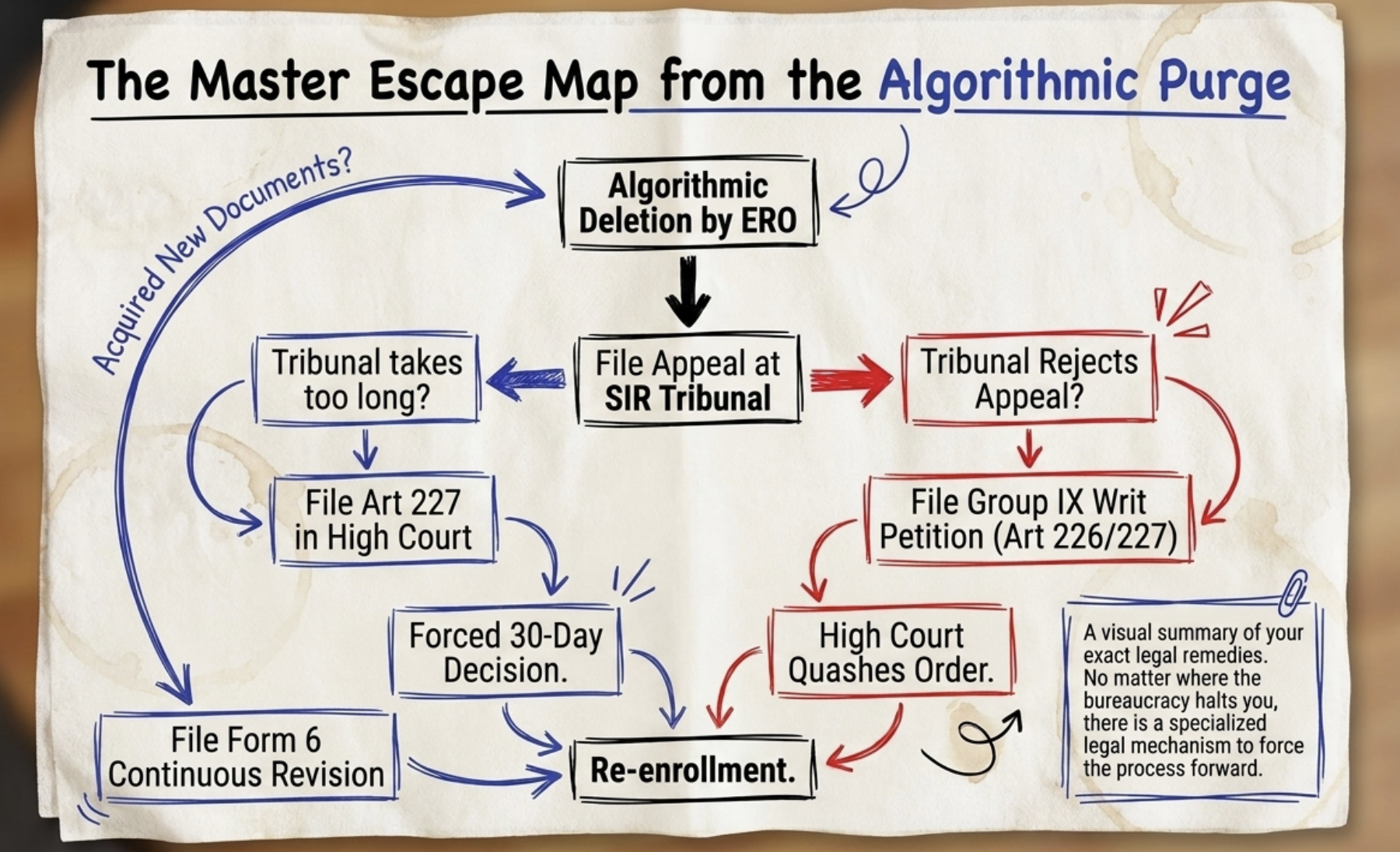 how to appeal voter card deletion west bengal, voter card deleted logical discrepancy, eci logical discrepancy voter notice, how to prove unmapped voter status, sir tribunal appeal procedure wb, calcutta high court group ix residuary writ, how to expedite tribunal hearing article 227, calcutta high court writ petition for voter card, voter list appeal deadline condonation of delay, section 5 limitation act voter card appeal, represent voter card deletion in tribunal, 19 appellate tribunals west bengal list, voter list correction online portal ecinet, advocate sudip patra calcutta high court, patras law chambers kolkata office, how to fix spelling error on voter card, voter card deleted asdd list, booth level officer verification process, voter id card restoration supreme court, mostari banu vs election commission of india, association for democratic reforms eci, continuous revision of electoral rolls form 6, how to file fresh form 6 after rejection, can i vote if tribunal appeal is pending, interim voting rights supreme court sir, calcutta high court mentioning practice writ, e filing cis 3.0 calcutta high court, check voter tribunal appeal status online, sdo sdm dm office voter appeal wb, voter identity proof vs age proof aadhaar, madhyamik admit card voter id proof, registered land deeds for unmapped voter, ancestral heritage proof citizenship voter list, west bengal assembly elections voter list, bypass voter tribunal backlog high court, writ of mandamus voter card restoration, writ of certiorari quash tribunal order, civil revisional application article 227 wb, supervisory jurisdiction calcutta high court, voter card correction kolkata lawyers contact, top supreme court lawyers in kolkata, IIT IIM alumnus law firm kolkata, patras law chambers delhi office, voter list verification manual 2026, voter card cancel correction bangla, voter list appeal form download, how to restore deleted voter id card, voter card verification sms not received, delayed voter appeal limitation condonation, calcutta high court appellate side rules group 9, Residuary matters calcutta high court lawyers, draft writ petition voter card format, save your democratic vote lawyer west bengal