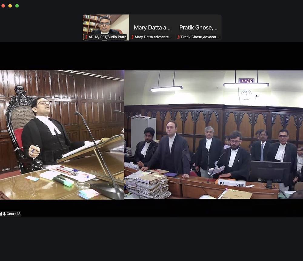 Advocate Sudip Patra appearing before the Calcutta High Court: Court No. 18, Calcutta High Court — Adv. Sudip Patra for the Petitioner.