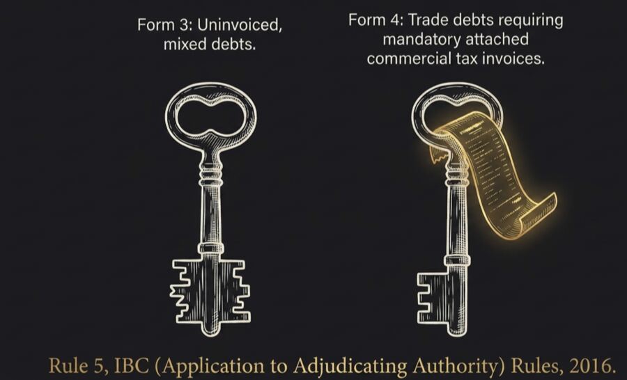 An open trapdoor with a footprint falling through it, illustrating that rushing the Section 9(3)(b) affidavit and executing it before 10 days elapse guarantees summary dismissal, referencing Swaraj India Agro Ltd. and Ruchira Green Earth Pvt. Ltd.