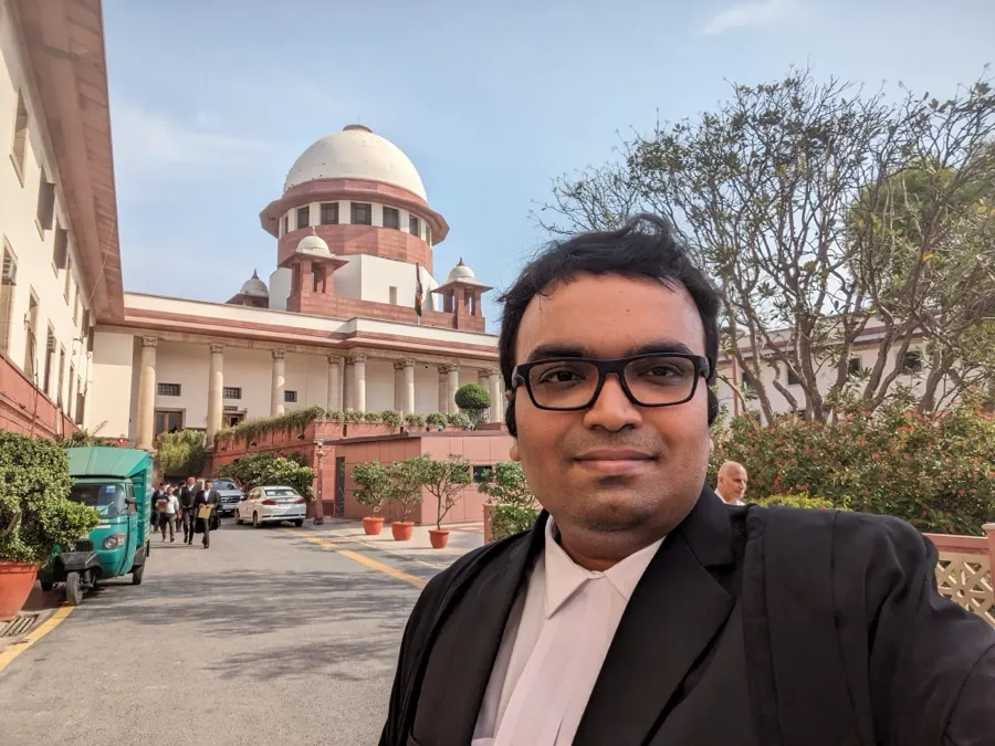 Advocate Sudip Patra at the Supreme Court of India, New Delhi