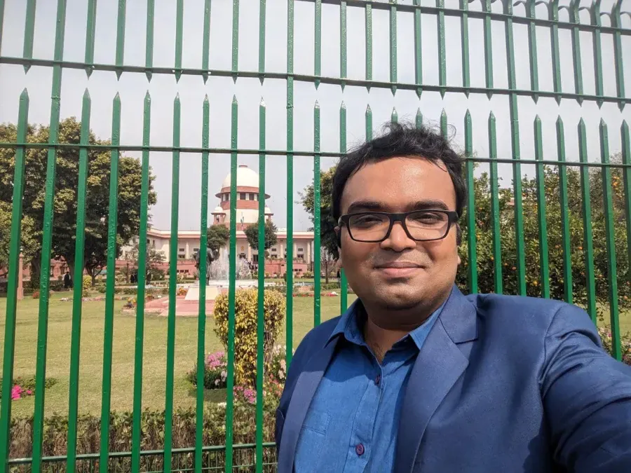 Outside the Supreme Court grounds, New Delhi