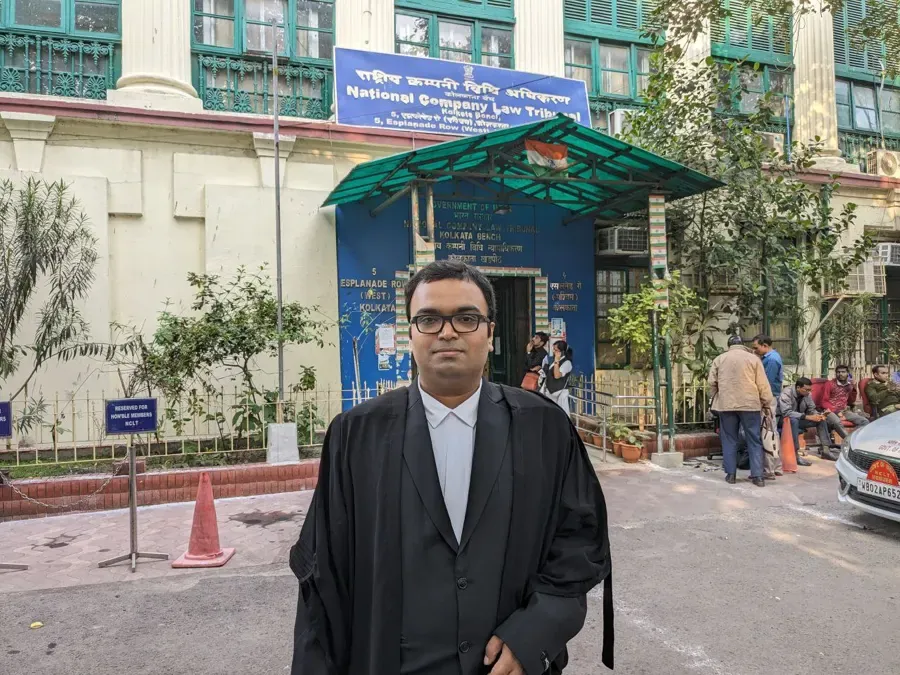 Advocate Sudip Patra at the Supreme Court complex