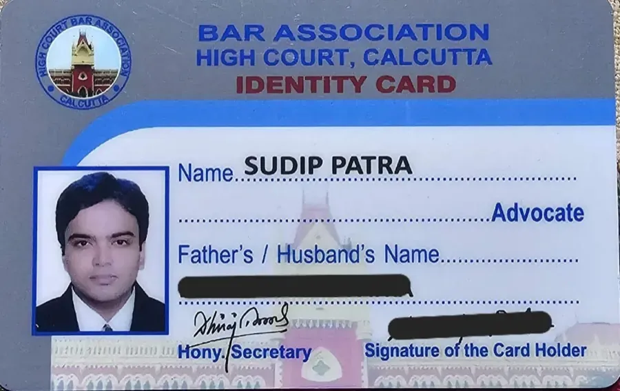 Advocate Sudip Patra in the Delhi chamber